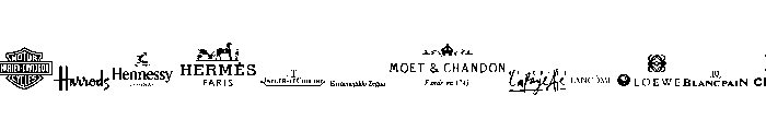 luxury brands Font UPPERCASE