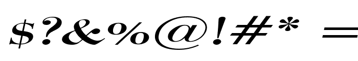 Luciano Extended Italic Font OTHER CHARS