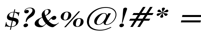 Luciano Wide Italic Font OTHER CHARS