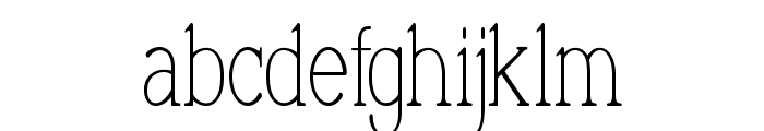 Luminage-CondensedRegular Font LOWERCASE