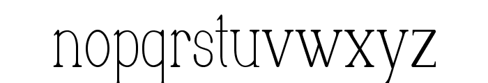 Luminage-CondensedRegular Font LOWERCASE