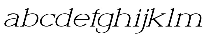 Luminage-ExpandedItalic Font LOWERCASE