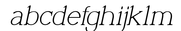 Luminage-Italic Font LOWERCASE