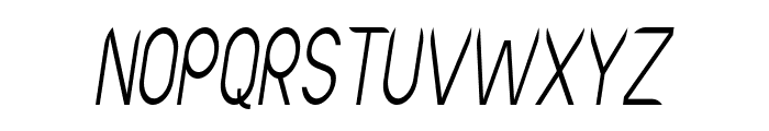 Lutin-CondensedItalic Font UPPERCASE