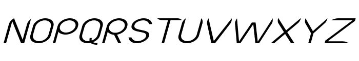 Lutin-ExpandedItalic Font UPPERCASE