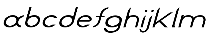 Lutin-ExpandedItalic Font LOWERCASE