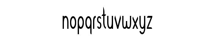 Lutin-ExtracondensedBold Font LOWERCASE