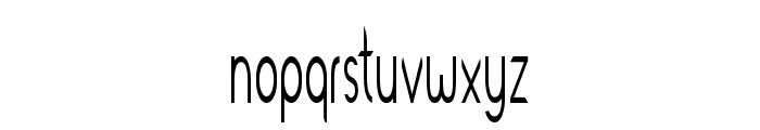 Lutin-ExtracondensedRegular Font LOWERCASE