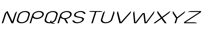 Lutin-ExtraexpandedItalic Font UPPERCASE