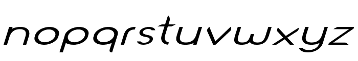 Lutin-ExtraexpandedItalic Font LOWERCASE