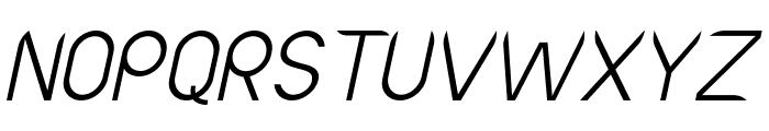 Lutin-Italic Font UPPERCASE