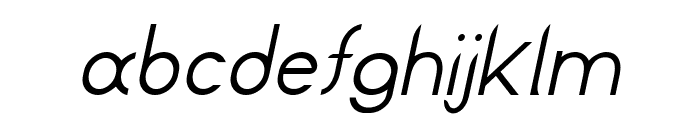 Lutin-Italic Font LOWERCASE