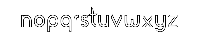 LutinOutline Font LOWERCASE