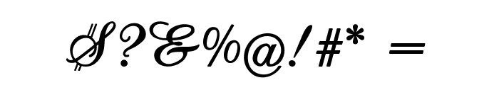 Luvia-Bold Font OTHER CHARS