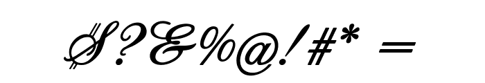 Luvia-BoldItalic Font OTHER CHARS