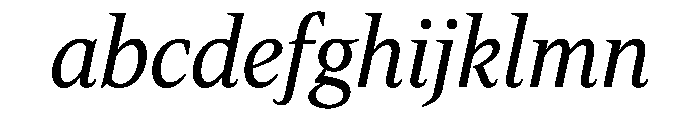 Luxury Text Italic Font LOWERCASE