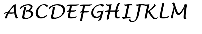 Lucida Handwriting Italic Font UPPERCASE