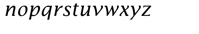 Lucida Italic Font LOWERCASE