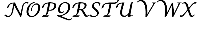 Lucida Math Symbol Font UPPERCASE