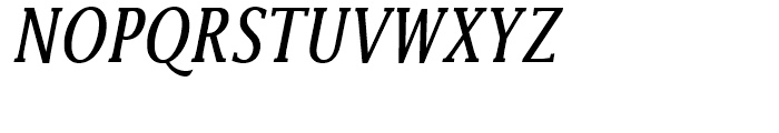 Lucida Roman Italic Condensed Font UPPERCASE