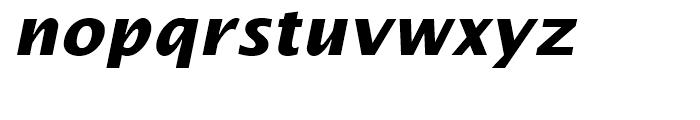 Lucida Sans Bold Italic Font LOWERCASE