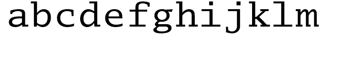 Lucida Typewriter Serif Regular Font LOWERCASE