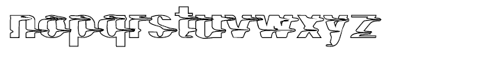 Lurking Fear Outline Font LOWERCASE