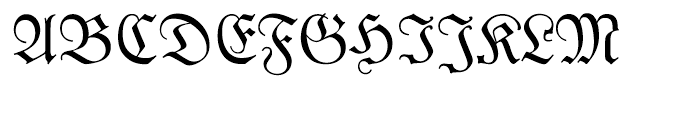 Luthersche Fraktur Regular Font UPPERCASE