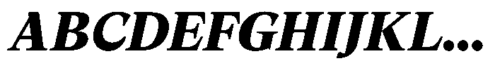 Lubea Serif Sf Lubea Serif Black Italic Font UPPERCASE