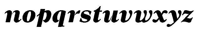 Lubea Serif Sf Lubea Serif Black Italic Font LOWERCASE