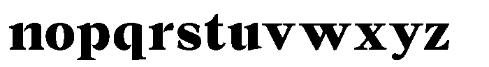 Lubea Serif Sf Lubea Serif Black Font LOWERCASE