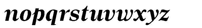 Lubea Serif Sf Lubea Serif Bold Italic Font LOWERCASE
