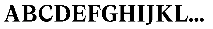 Lubea Serif Sf Lubea Serif Bold Font UPPERCASE