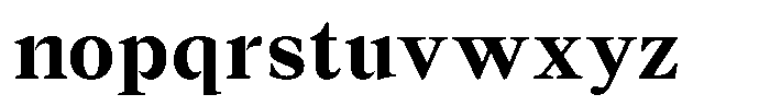 Lubea Serif Sf Lubea Serif Bold Font LOWERCASE