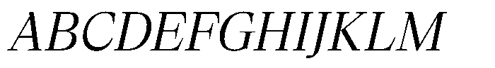 Lubea Serif Sf Lubea Serif Book Italic Font UPPERCASE