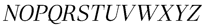 Lubea Serif Sf Lubea Serif Book Italic Font UPPERCASE