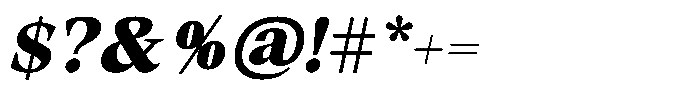 Lubea Serif Sf Lubea Serif Extra Bold Italic Font OTHER CHARS