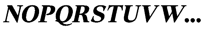 Lubea Serif Sf Lubea Serif Extra Bold Italic Font UPPERCASE