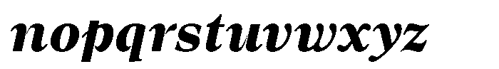Lubea Serif Sf Lubea Serif Extra Bold Italic Font LOWERCASE