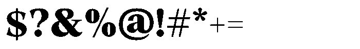 Lubea Serif Sf Lubea Serif Extra Bold Font OTHER CHARS