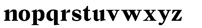 Lubea Serif Sf Lubea Serif Extra Bold Font LOWERCASE