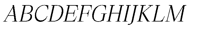Lubea Serif Sf Lubea Serif Light Italic Font UPPERCASE