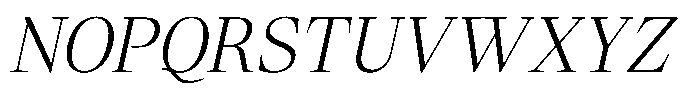 Lubea Serif Sf Lubea Serif Light Italic Font UPPERCASE