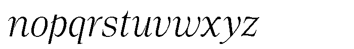 Lubea Serif Sf Lubea Serif Light Italic Font LOWERCASE