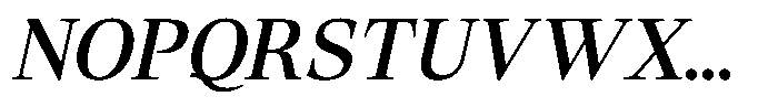 Lubea Serif Sf Lubea Serif Medium Italic Font UPPERCASE