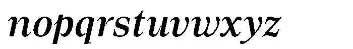 Lubea Serif Sf Lubea Serif Medium Italic Font LOWERCASE