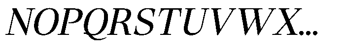 Lubea Serif Sf Lubea Serif Regular Italic Font UPPERCASE