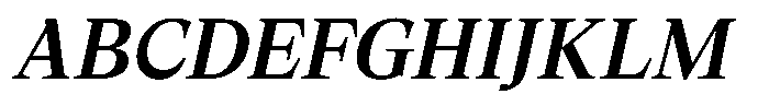 Lubea Serif Sf Lubea Serif Semi Bold Italic Font UPPERCASE