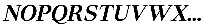 Lubea Serif Sf Lubea Serif Semi Bold Italic Font UPPERCASE