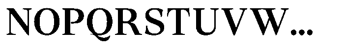 Lubea Serif Sf Lubea Serif Semi Bold Font UPPERCASE